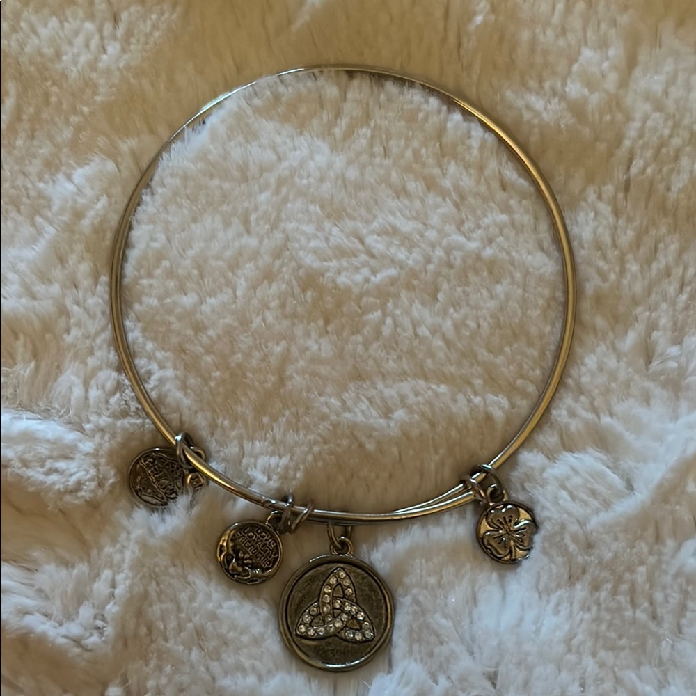 Irish Gold Charm Bangle Bracelet